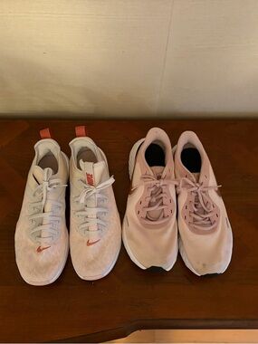 Two Pairs of Nike Running Shoes - size 11